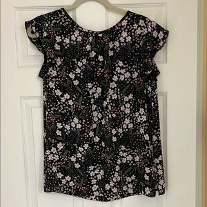LOFT Floral Black Woman’s Top